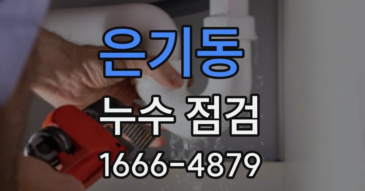 은기동 누수 점검
