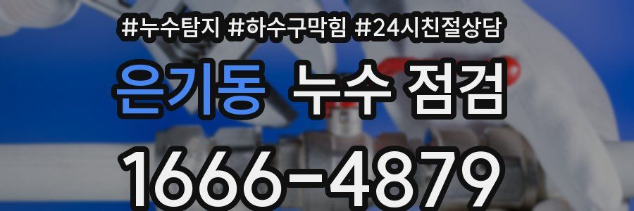 은기동 누수 점검