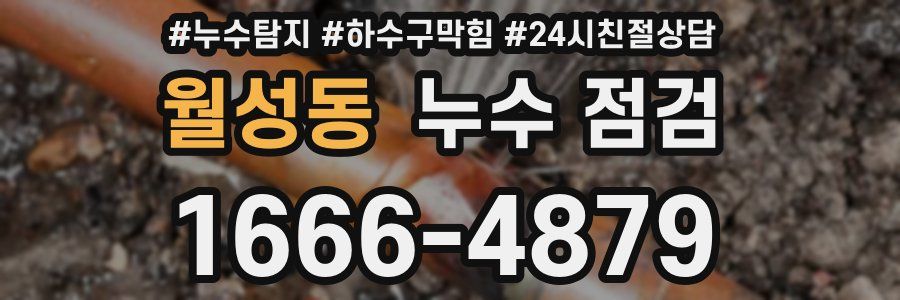 월성동 누수 점검