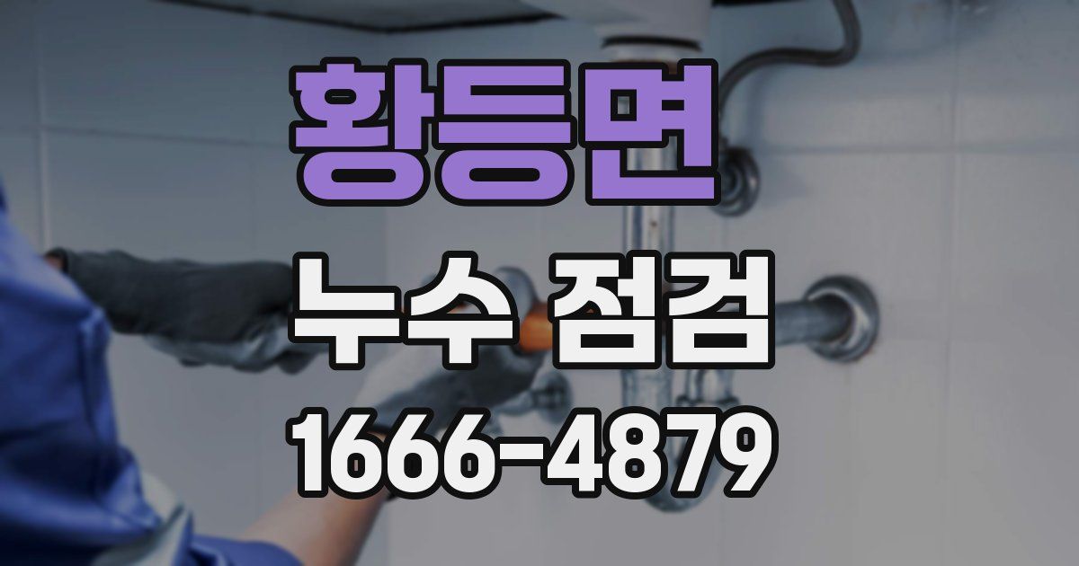 황등면 누수 점검