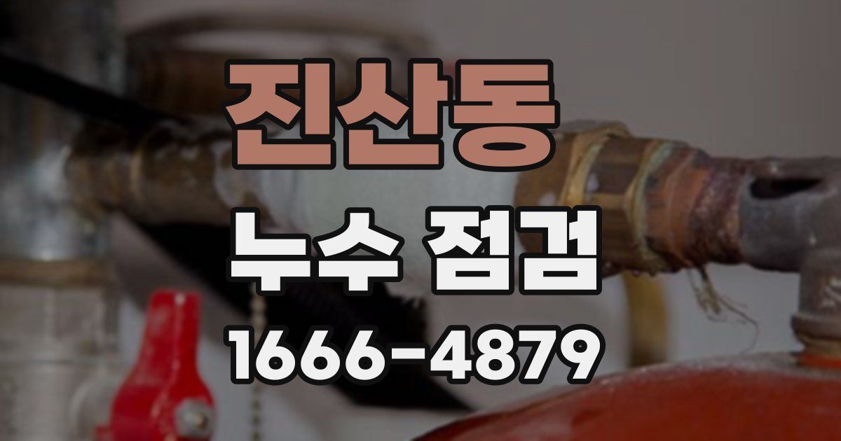 진산동 누수 점검