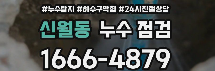 신월동 누수 점검
