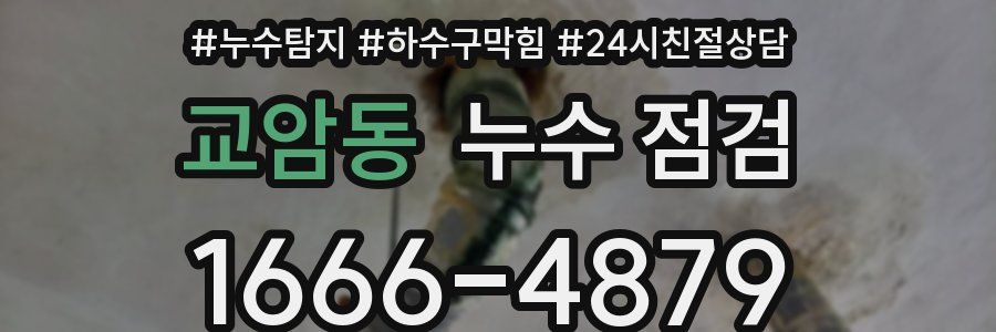 교암동 누수 점검
