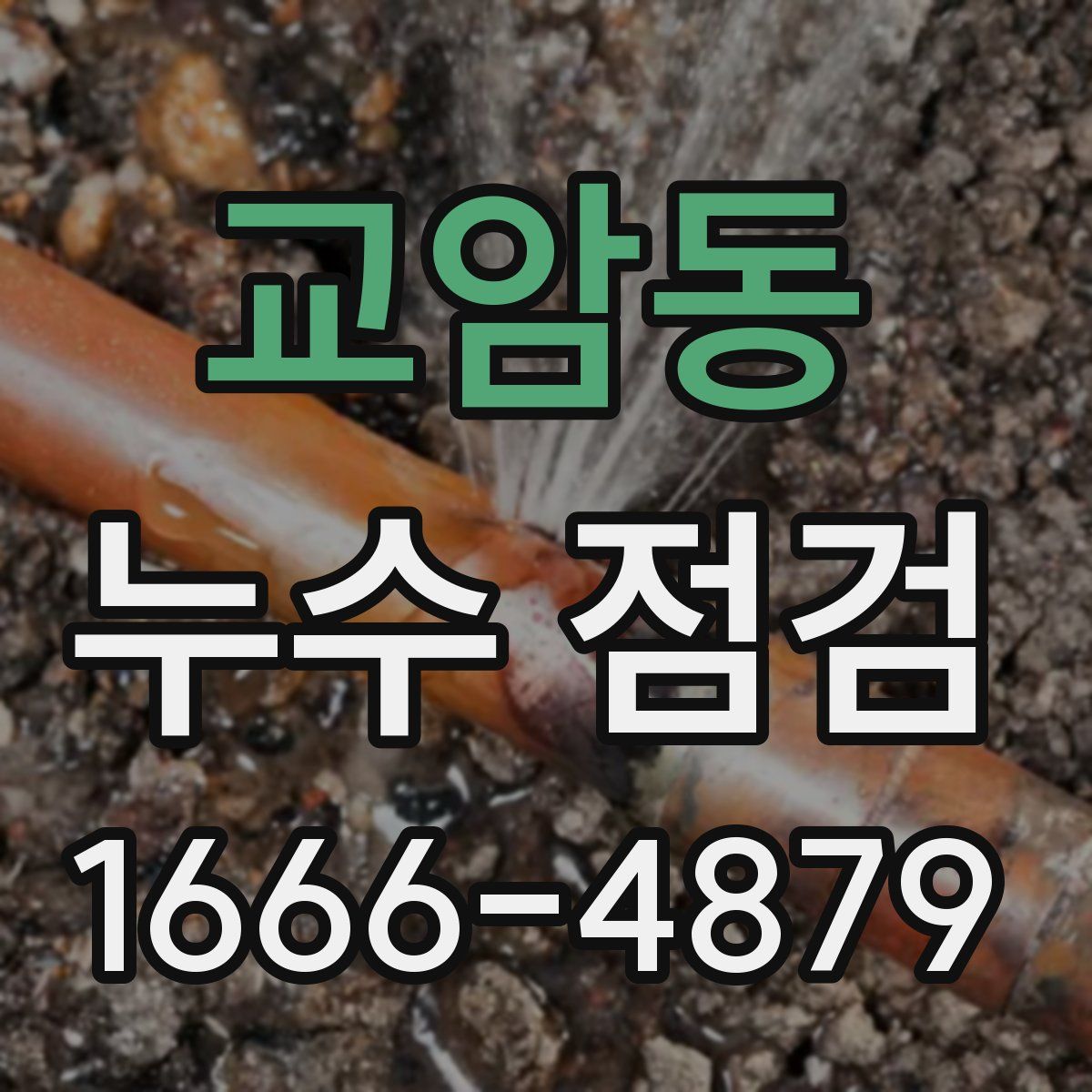 교암동 누수 점검