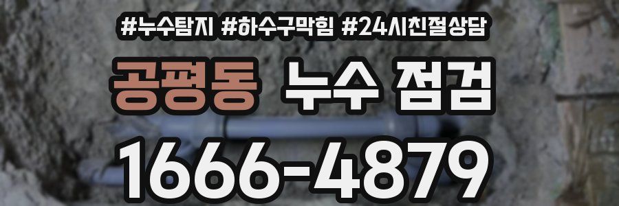 공평동 누수 점검