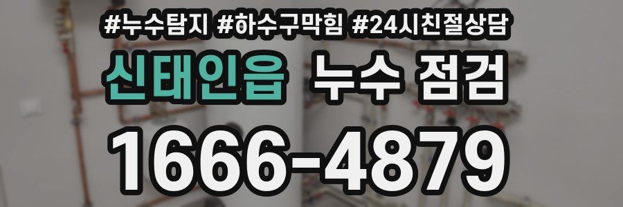 신태인읍 누수 점검