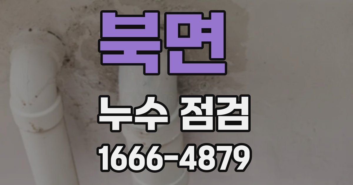 북면 누수 점검