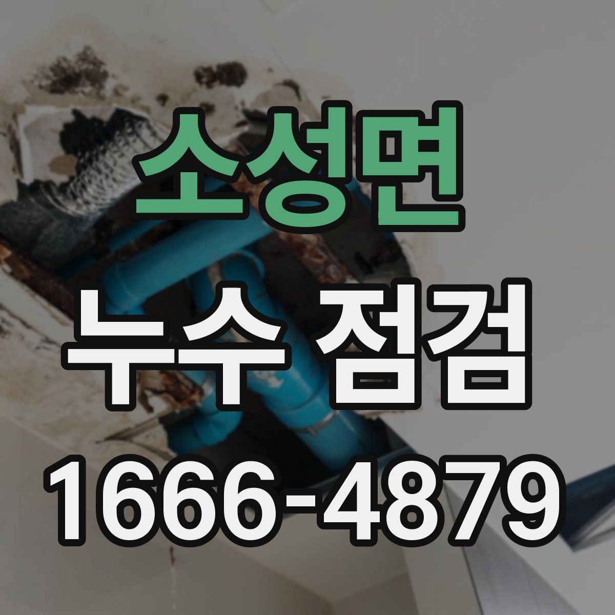 소성면 누수 점검