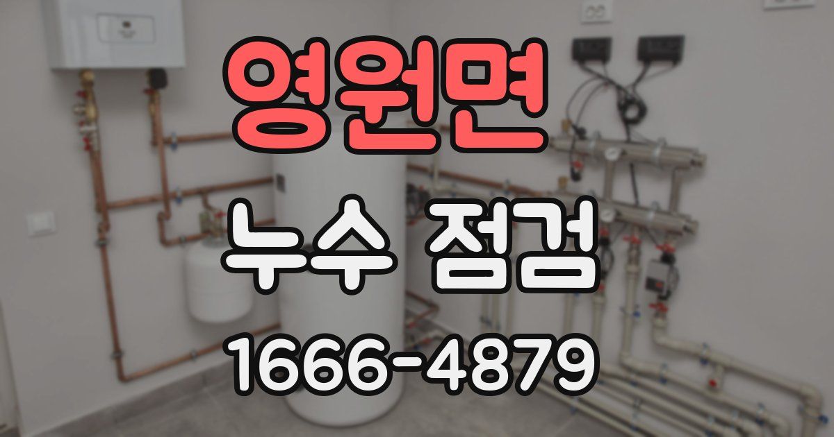 영원면 누수 점검