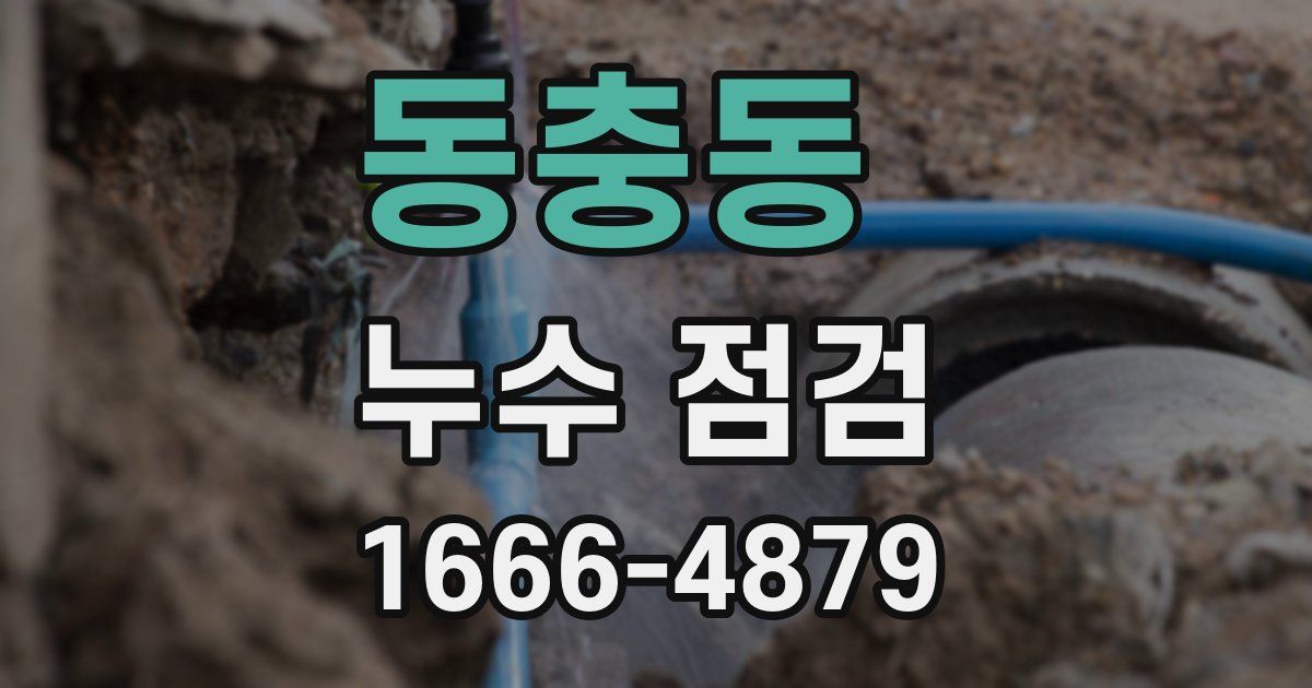 동충동 누수 점검