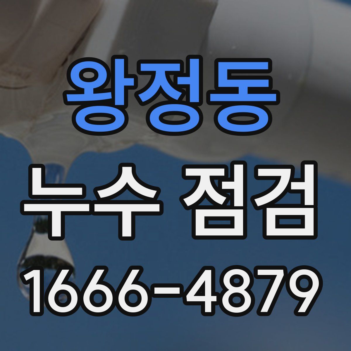 왕정동 누수 점검