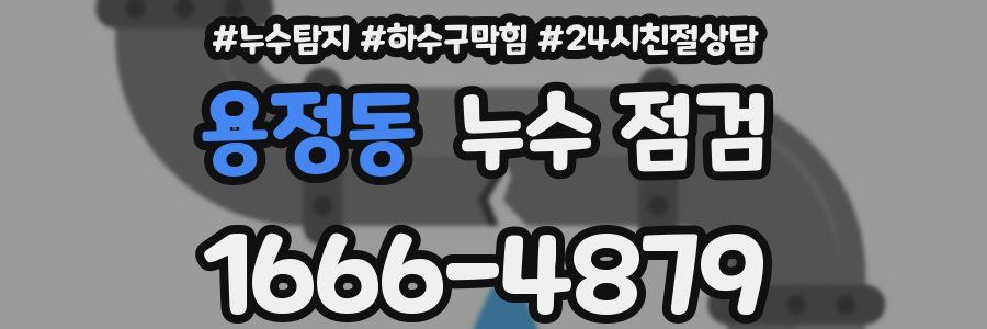 용정동 누수 점검