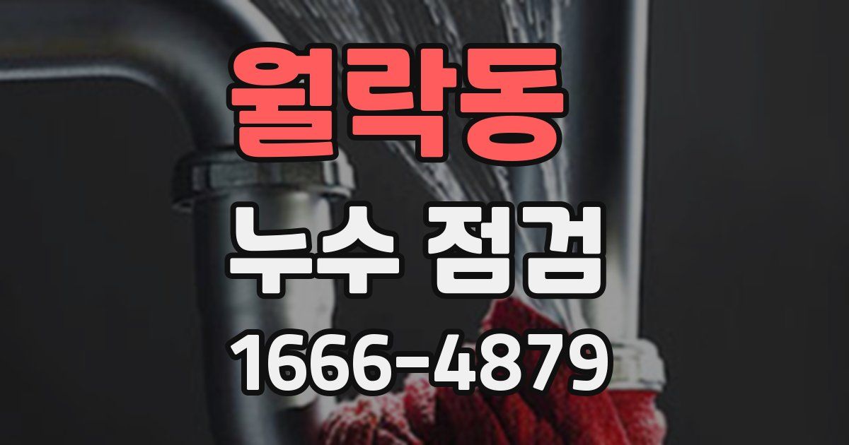 월락동 누수 점검