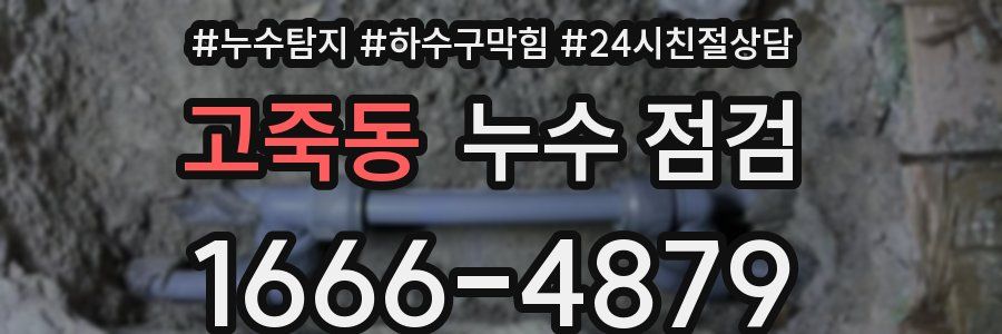 고죽동 누수 점검
