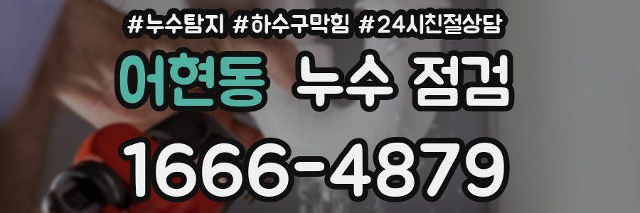 어현동 누수 점검