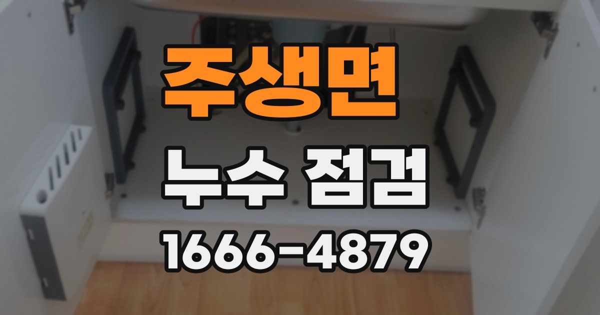 주생면 누수 점검