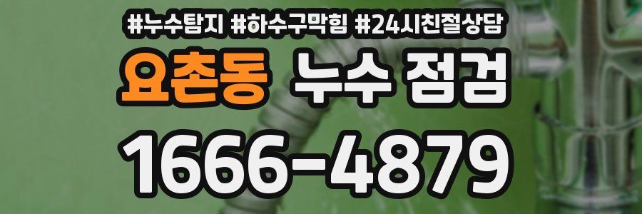 요촌동 누수 점검