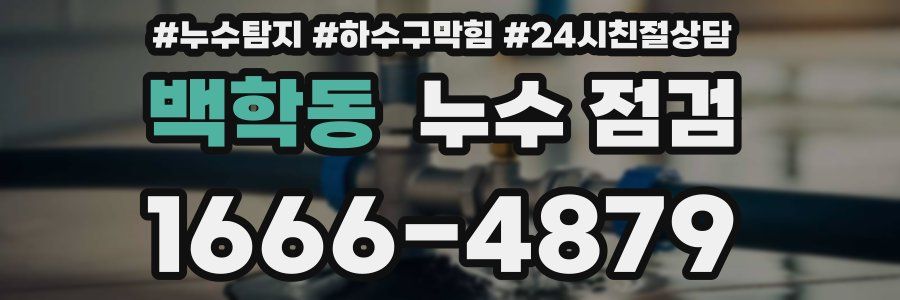 백학동 누수 점검