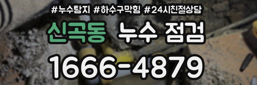 신곡동 누수 점검