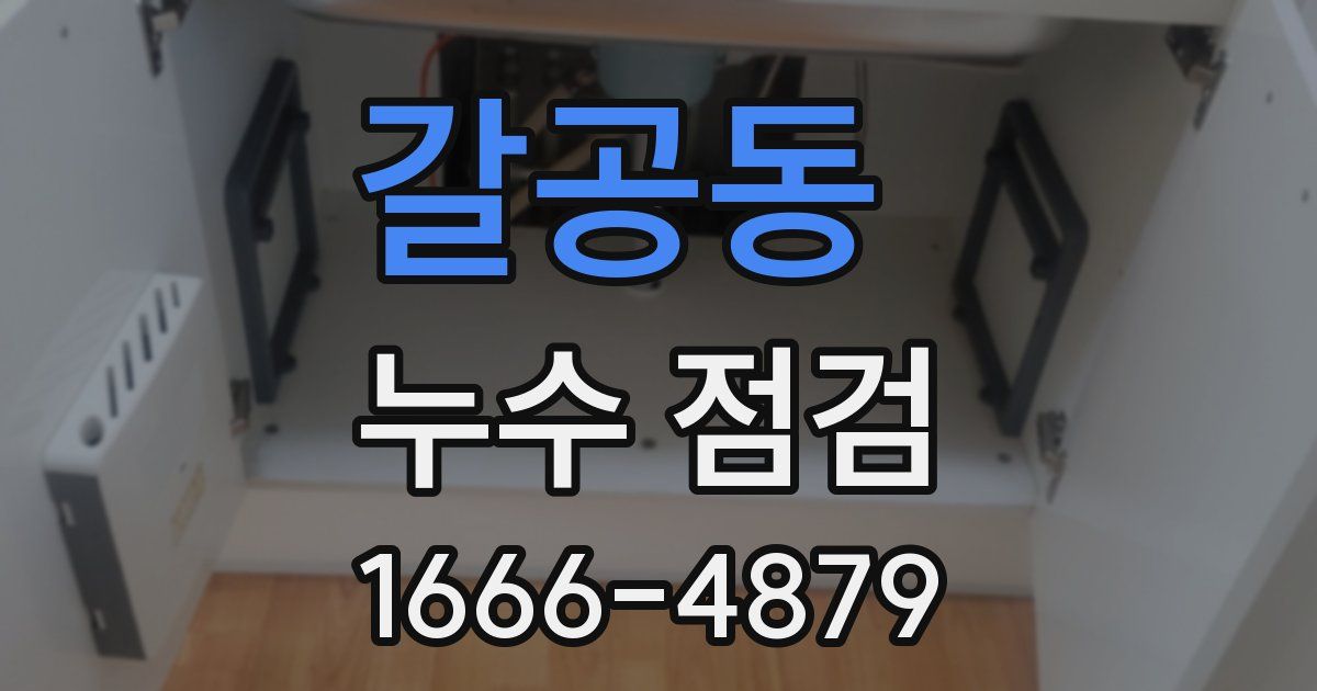 갈공동 누수 점검