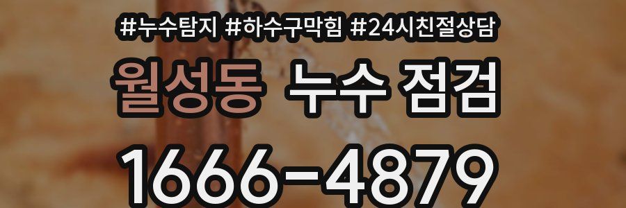월성동 누수 점검