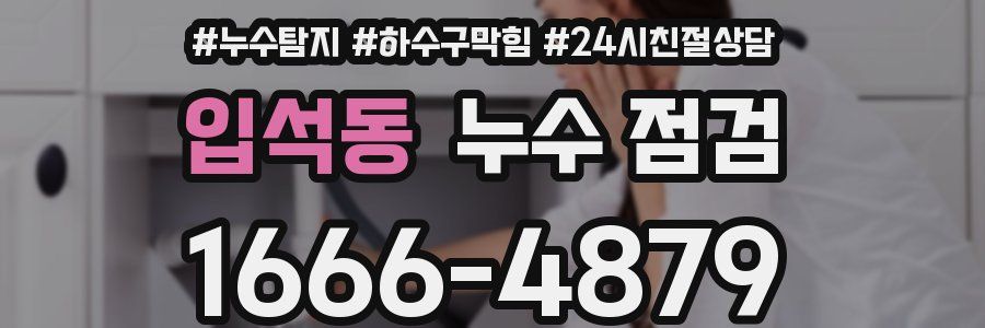 입석동 누수 점검