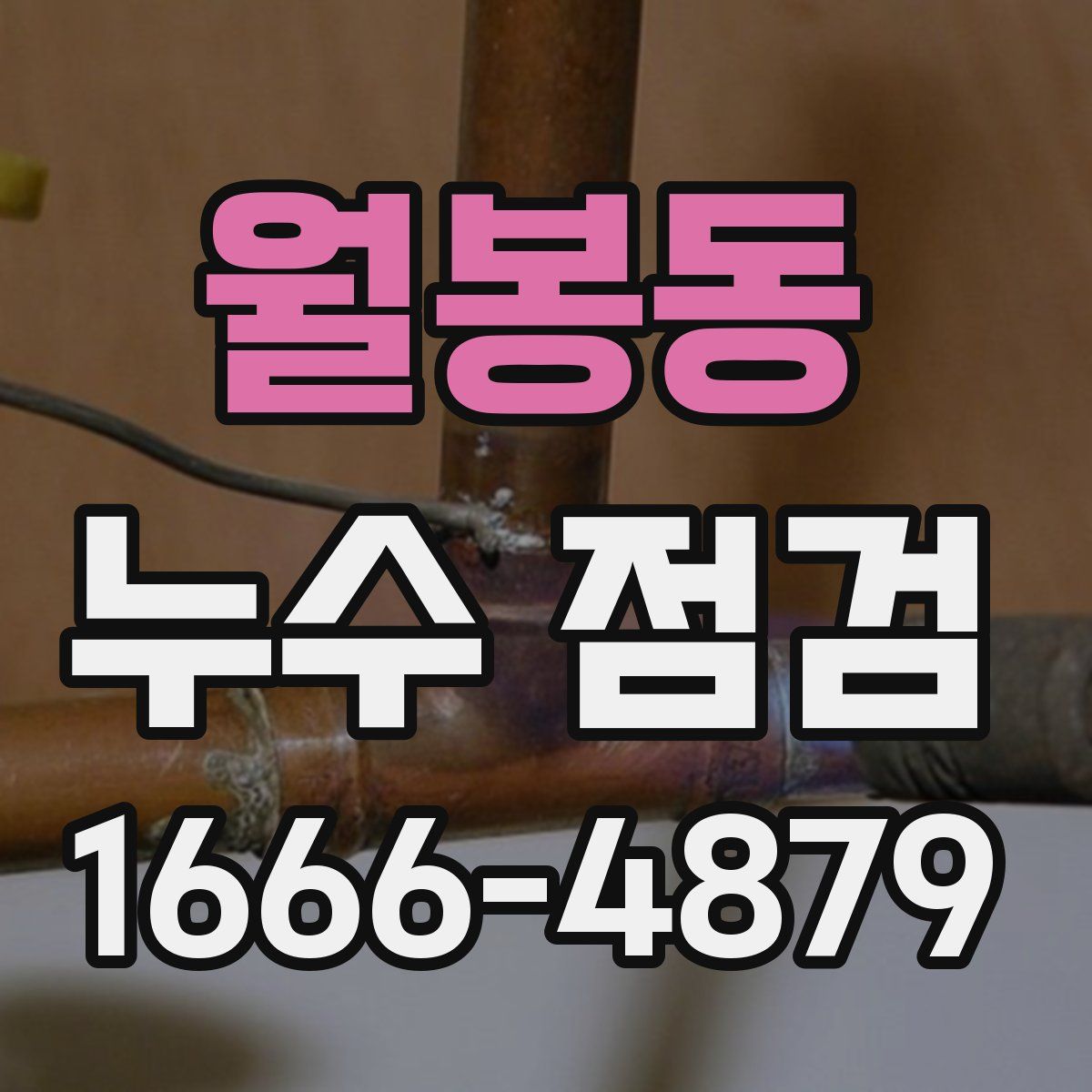 월봉동 누수 점검