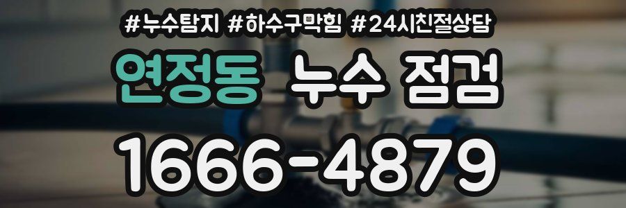 연정동 누수 점검