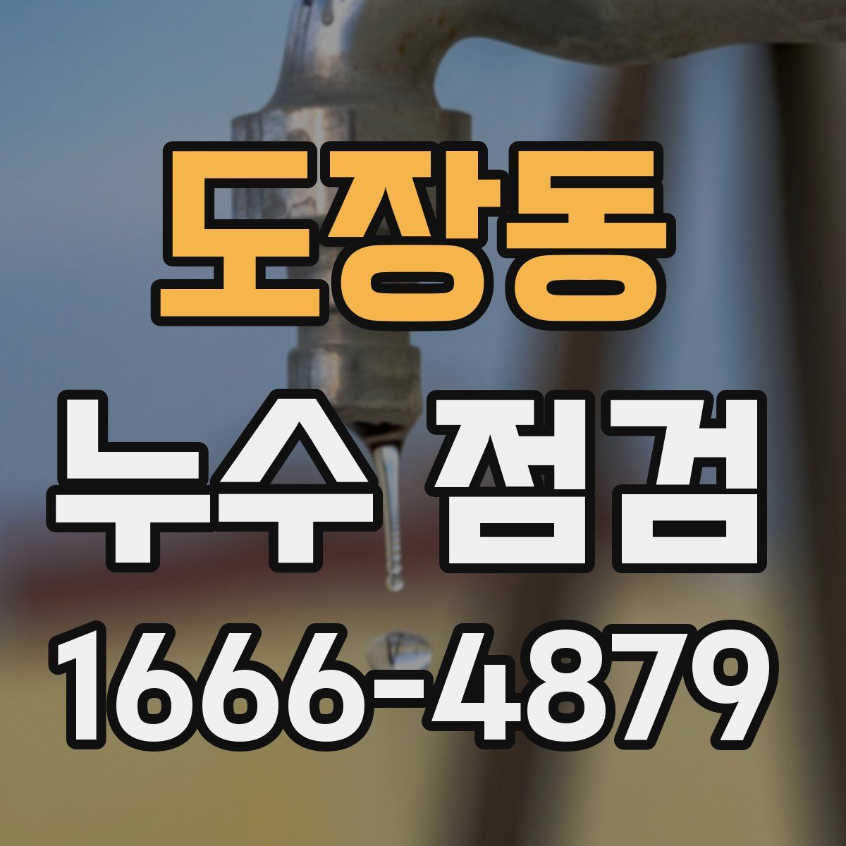 도장동 누수 점검