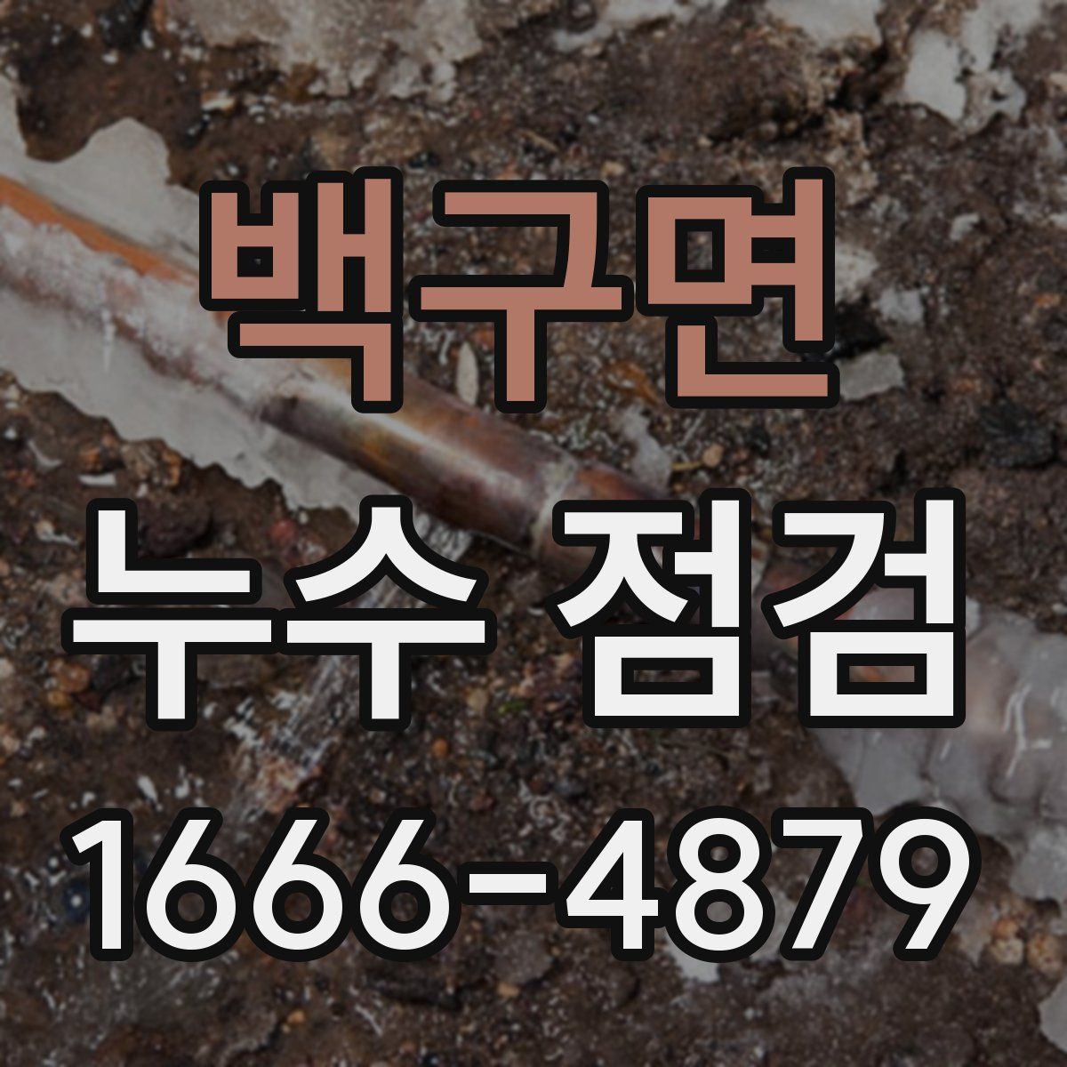 백구면 누수 점검