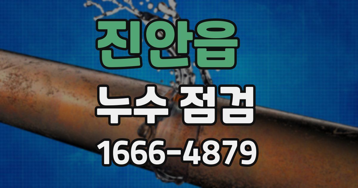 진안읍 누수 점검