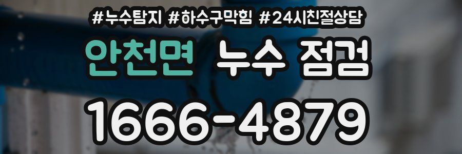 안천면 누수 점검
