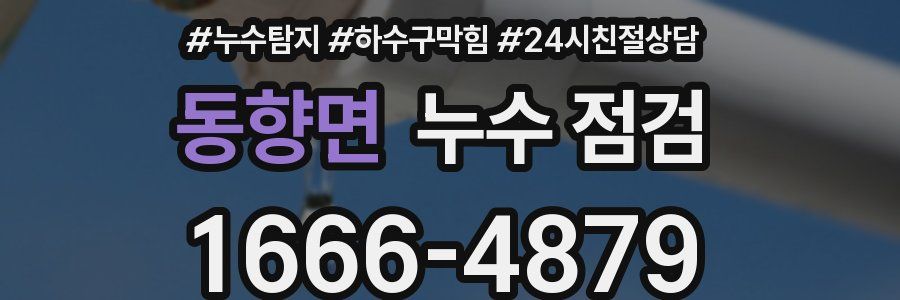동향면 누수 점검