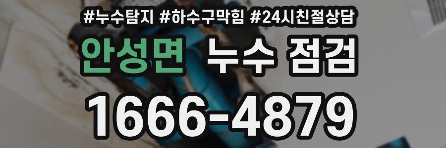 안성면 누수 점검