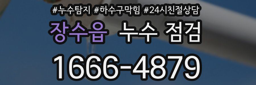 장수읍 누수 점검