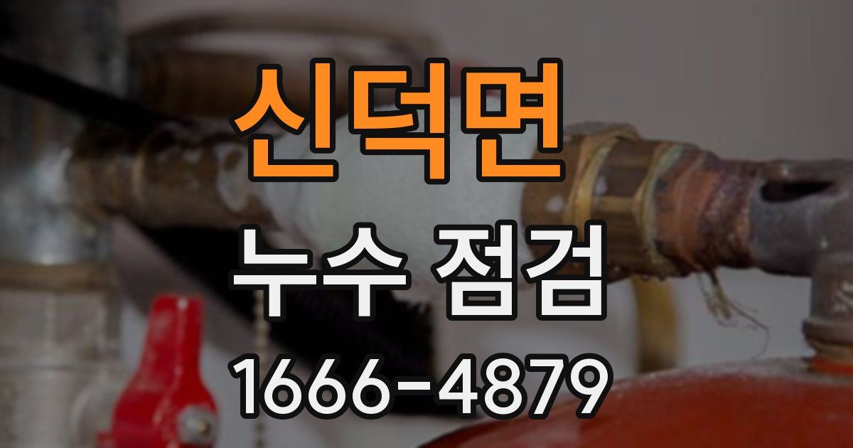 신덕면 누수 점검