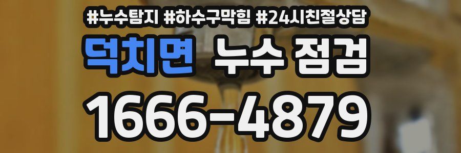 덕치면 누수 점검