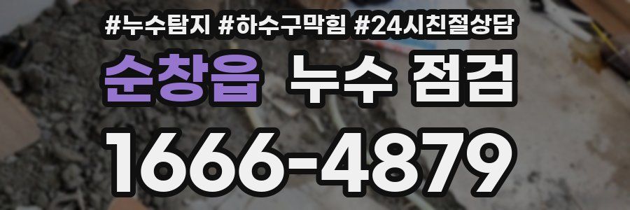 순창읍 누수 점검