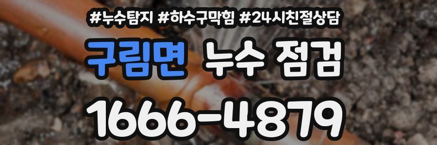 구림면 누수 점검