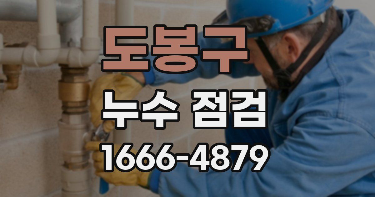 도봉구 누수 점검