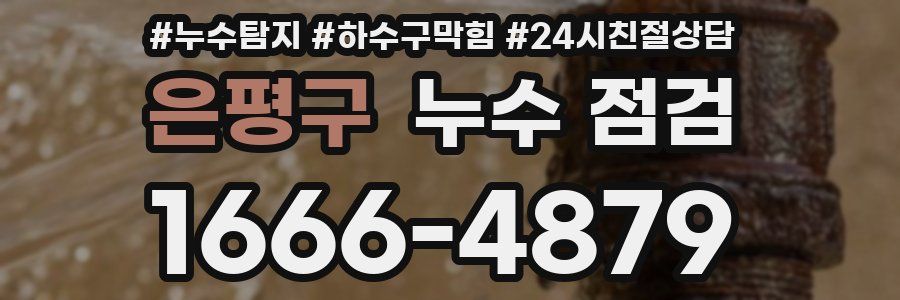 은평구 누수 점검