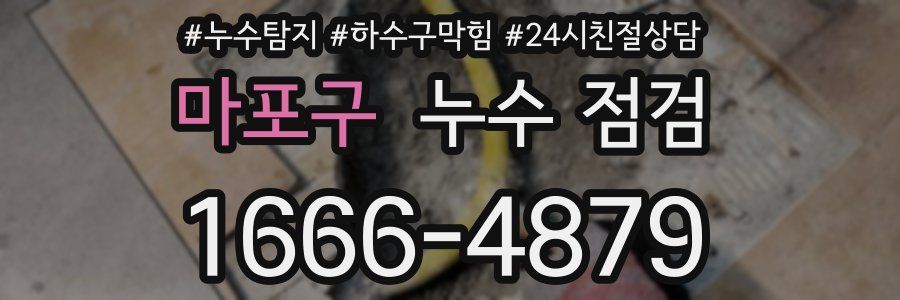 마포구 누수 점검