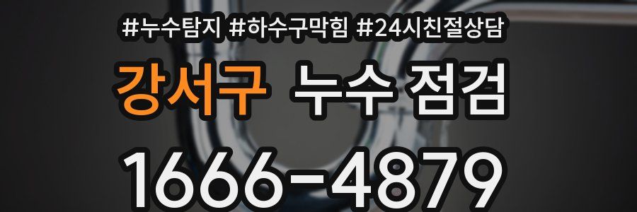 강서구 누수 점검