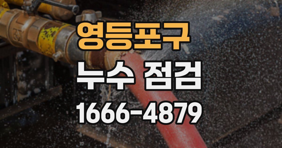 영등포구 누수 점검