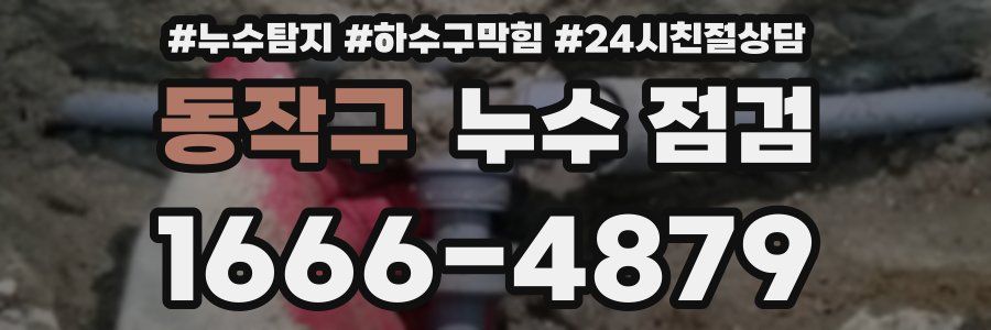 동작구 누수 점검
