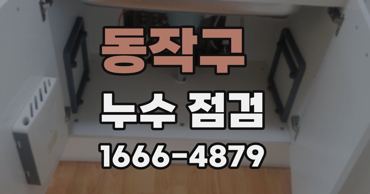 동작구 누수 점검