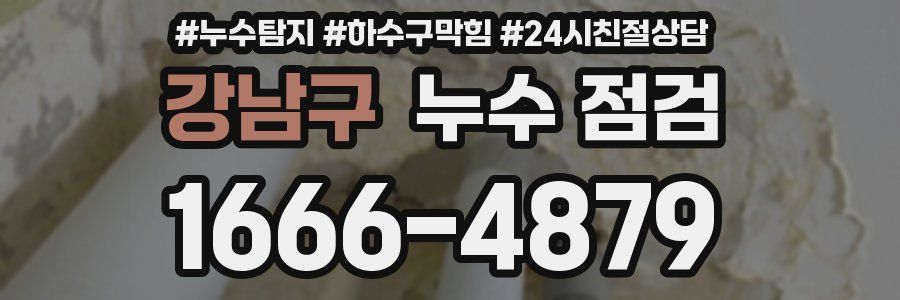 강남구 누수 점검