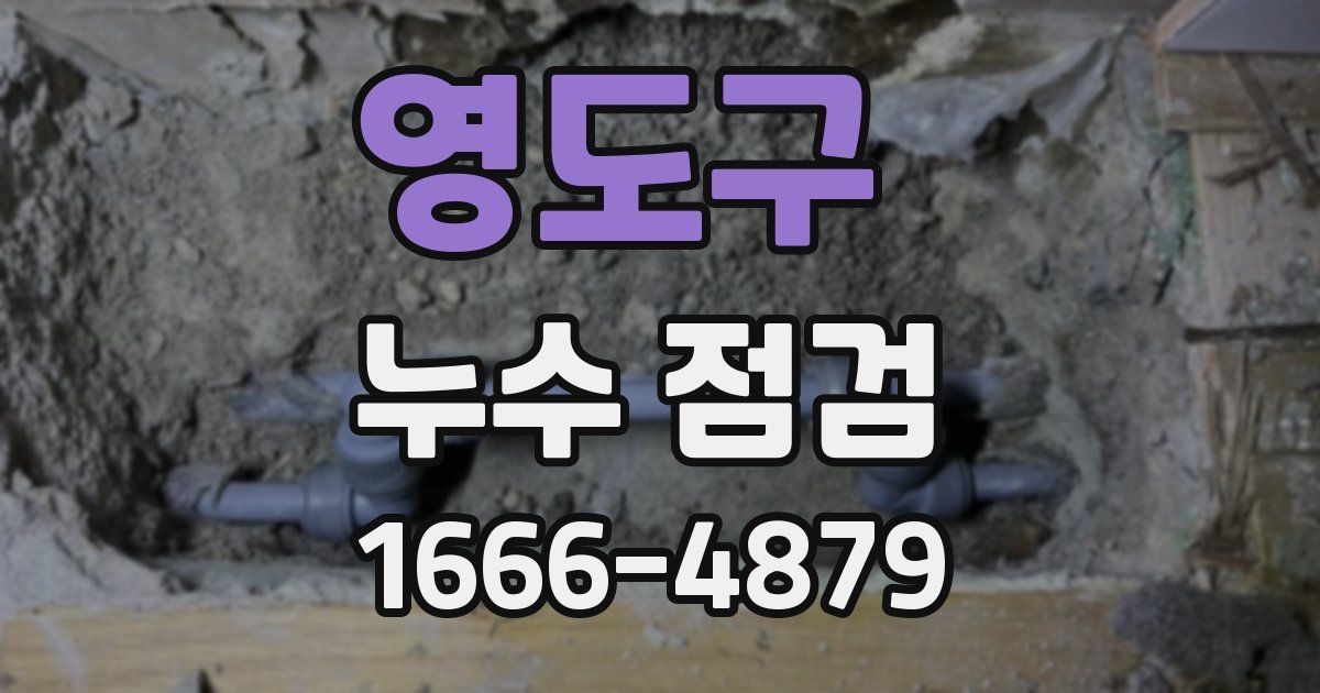 영도구 누수 점검