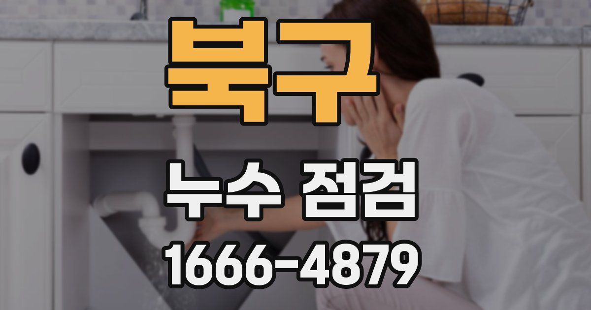 북구 누수 점검