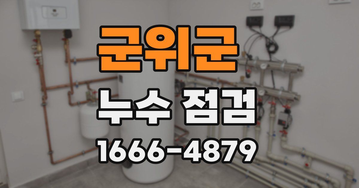 군위군 누수 점검